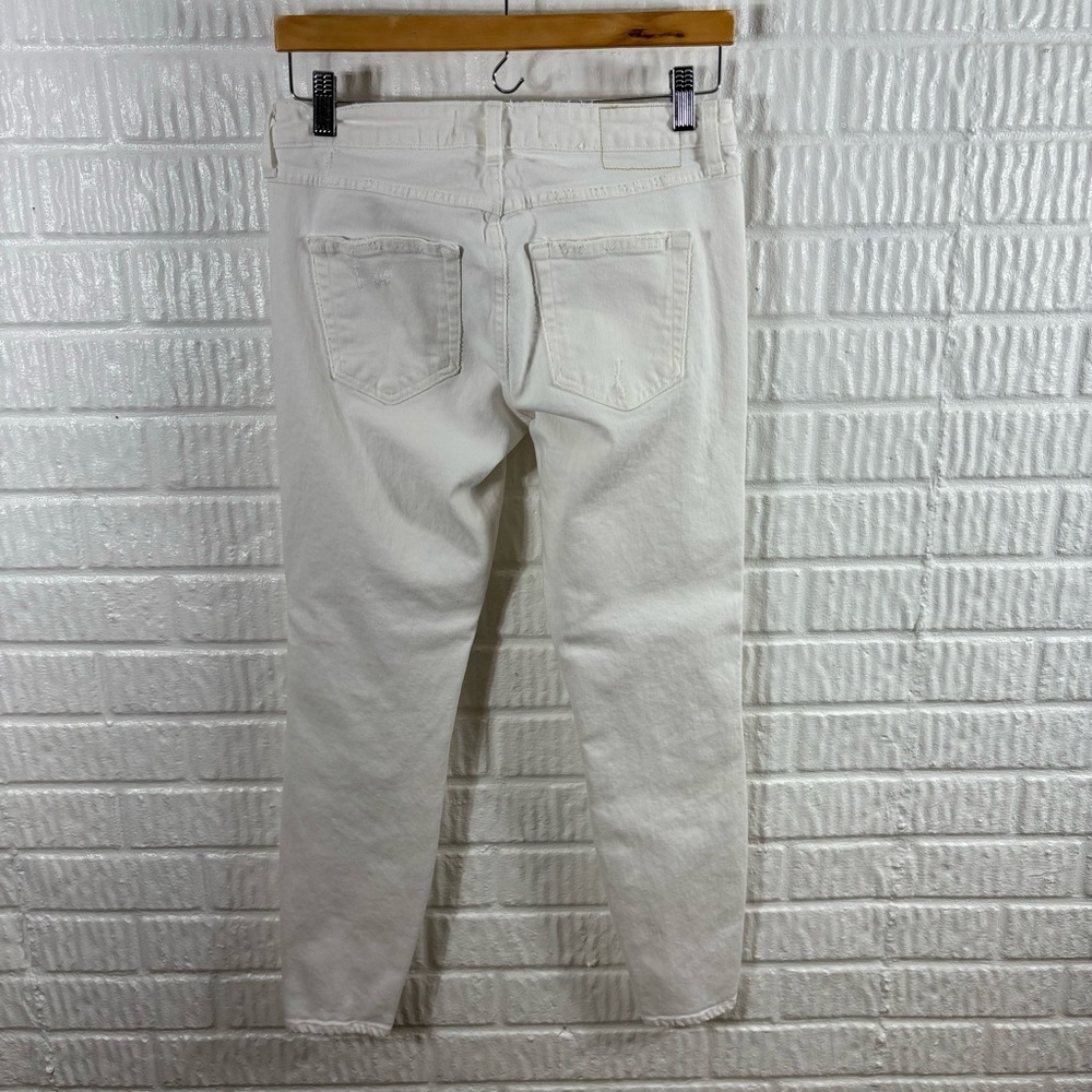 AMO Mid Rise Twist Jeans in Sea Salt 26 - Picture 5 of 8
